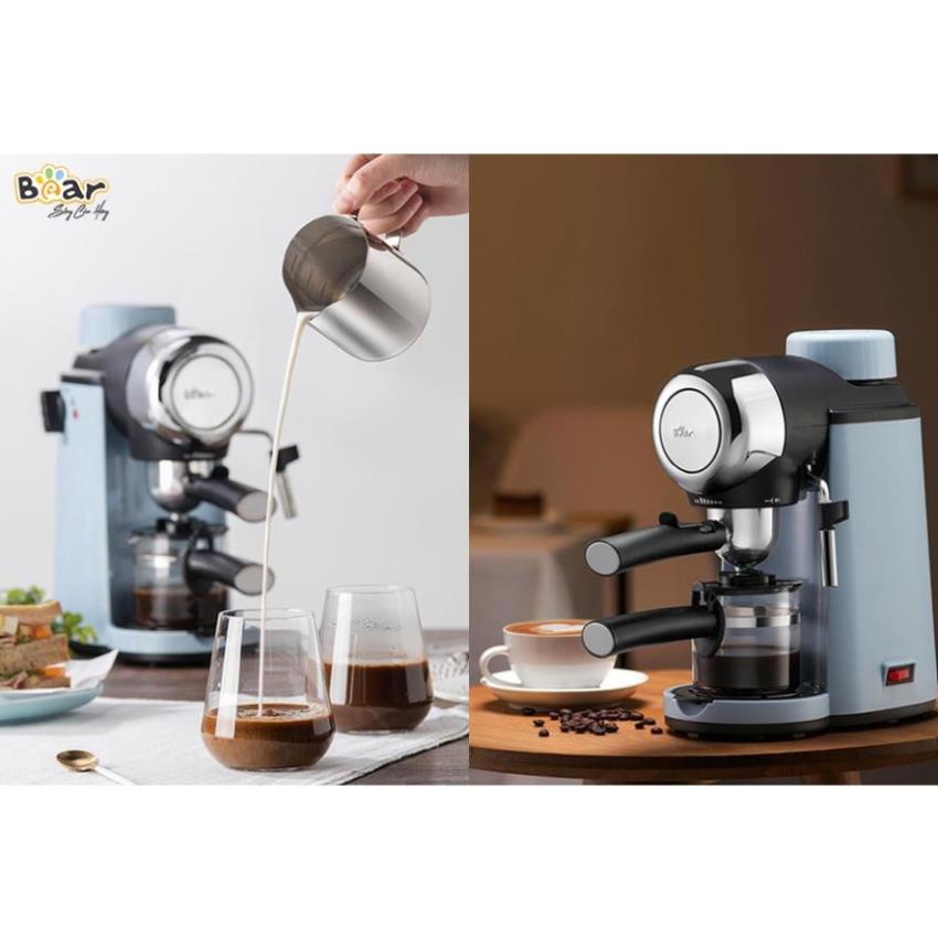 Máy pha cà phê Espresso Bear KFJ A02N1 tự động tạo bọt, kích thước nhỏ gọn thanh lịch nhiều tính năng, Hàng Chính Hãng