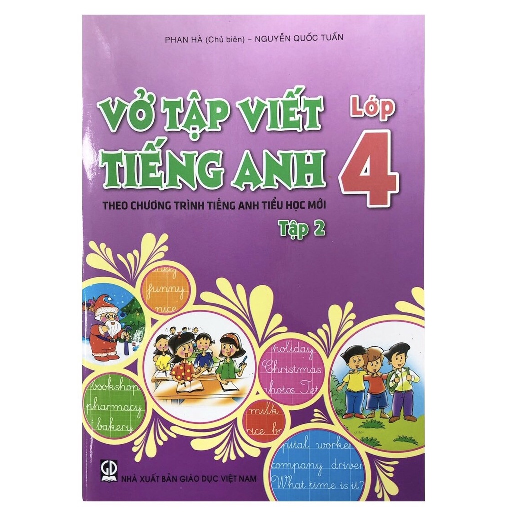 Sách - Vở tập viết Tiếng Anh lớp 4 tập 2