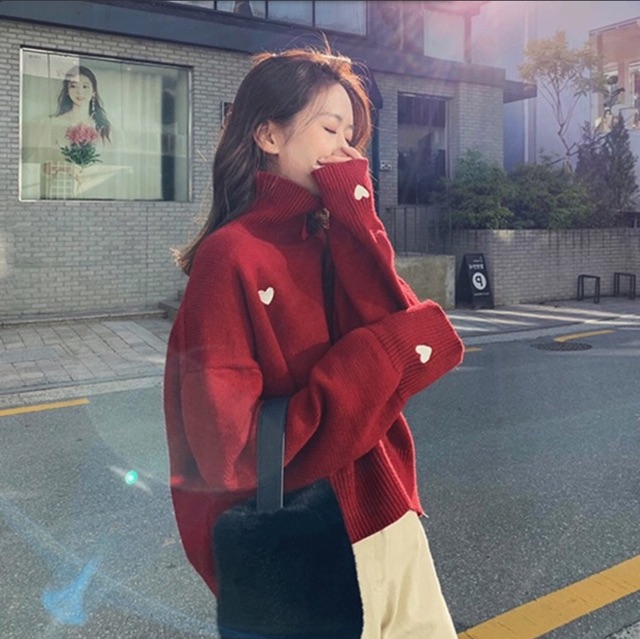 Siêu phẩm Áo len cổ cao thời trang Hàn Quốc A01 | BigBuy360 - bigbuy360.vn