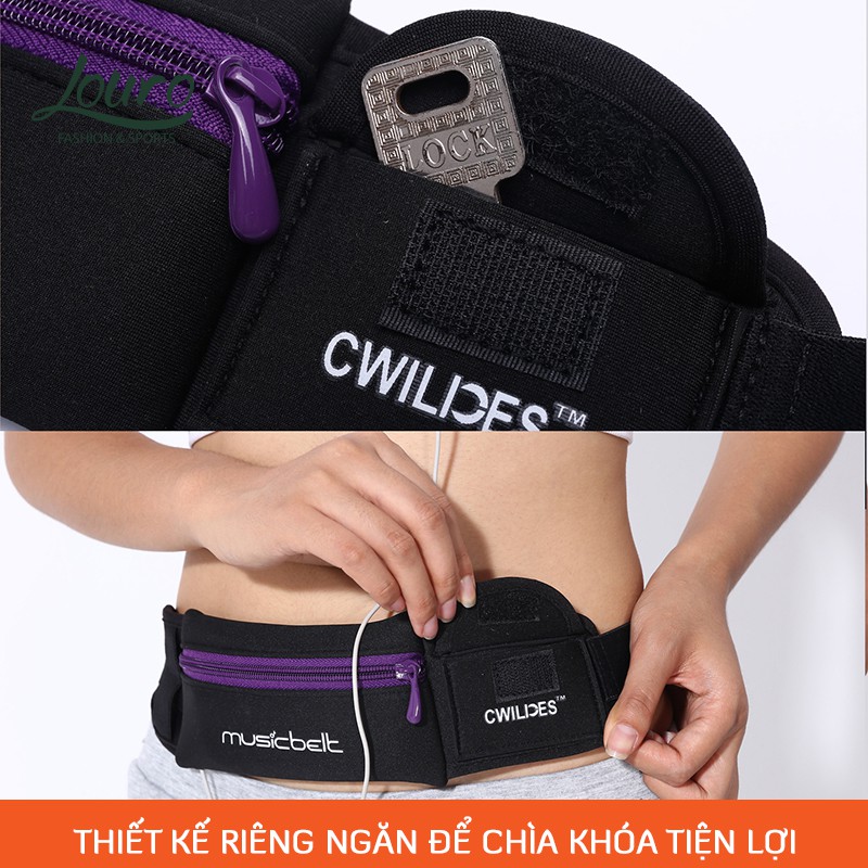 Túi đeo hông thể thao Louro PL15, kiểu túi đeo hông đa năng, chống nước tuyệt đối | BigBuy360 - bigbuy360.vn