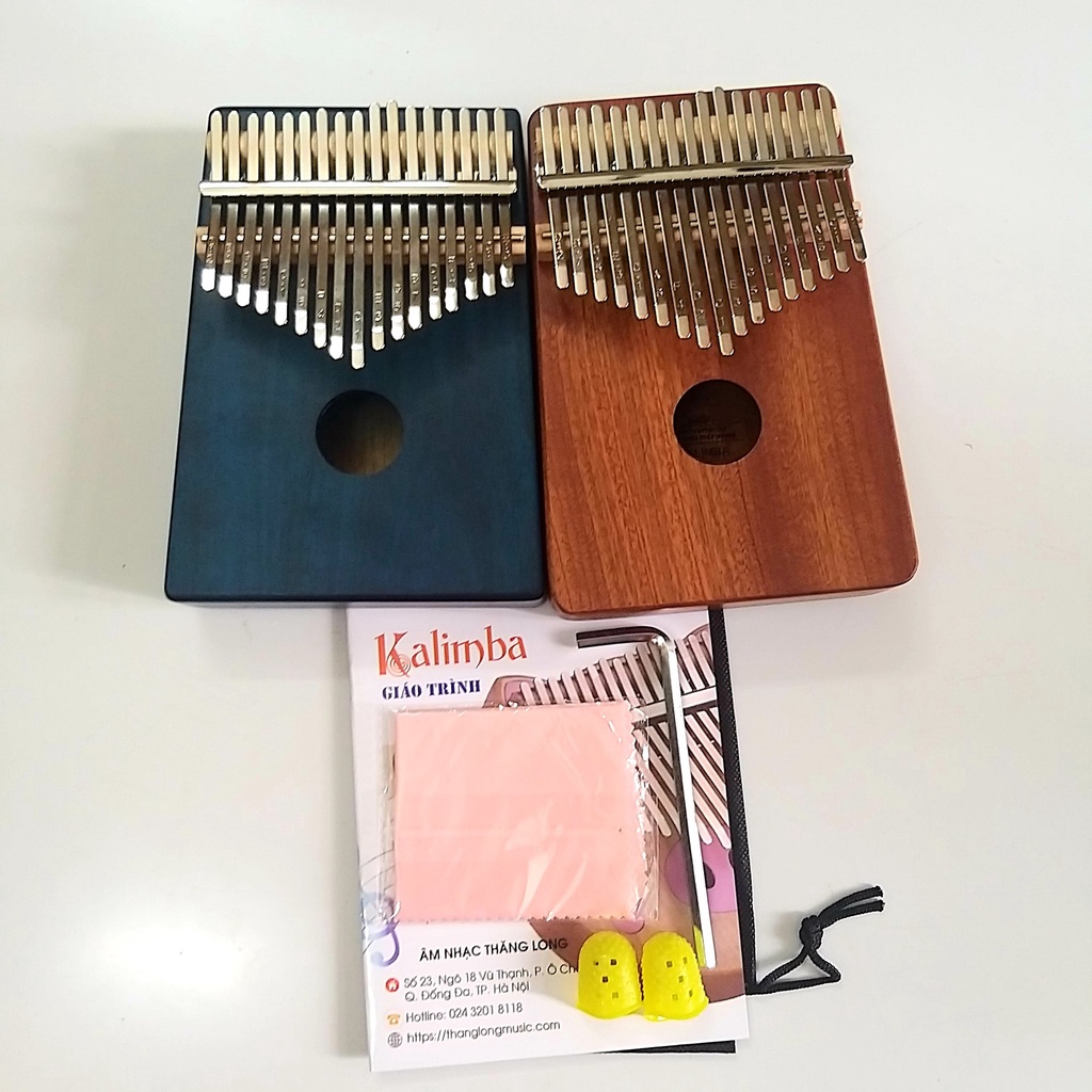 Đàn Kalimba Giá Rẻ KA03 Gỗ Nguyên Khối Kèm Full Phụ Kiện