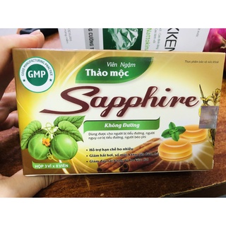 Viên Ngậm thảo mộc Sapphiere giảm ho, long đờm, không đường