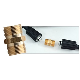  Khớp nối dây xịt máy rửa xe 2 đầu ren 22mm