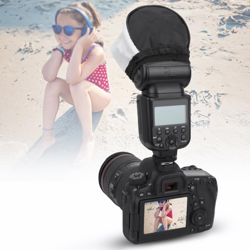 Bộ 2 Hộp Mềm Mini Gập Được Khuếch Tán Ánh Sáng Trắng Cho DSLR