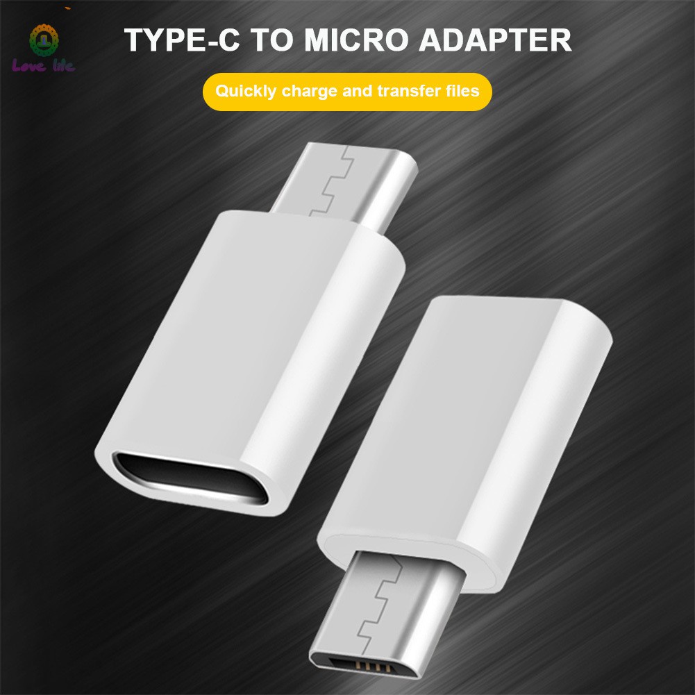 Đầu chuyển đổi cổng sạc giao diện mini USB 3.1 Type-C sang Micro USB cho Macbook