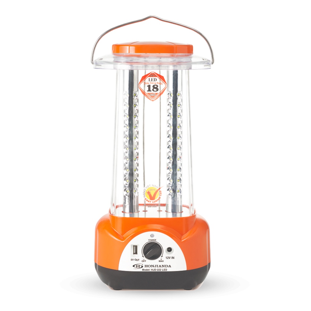Đèn sạc tích điện đa năng Honjianda HJD-222 80 bóng LED siêu sáng