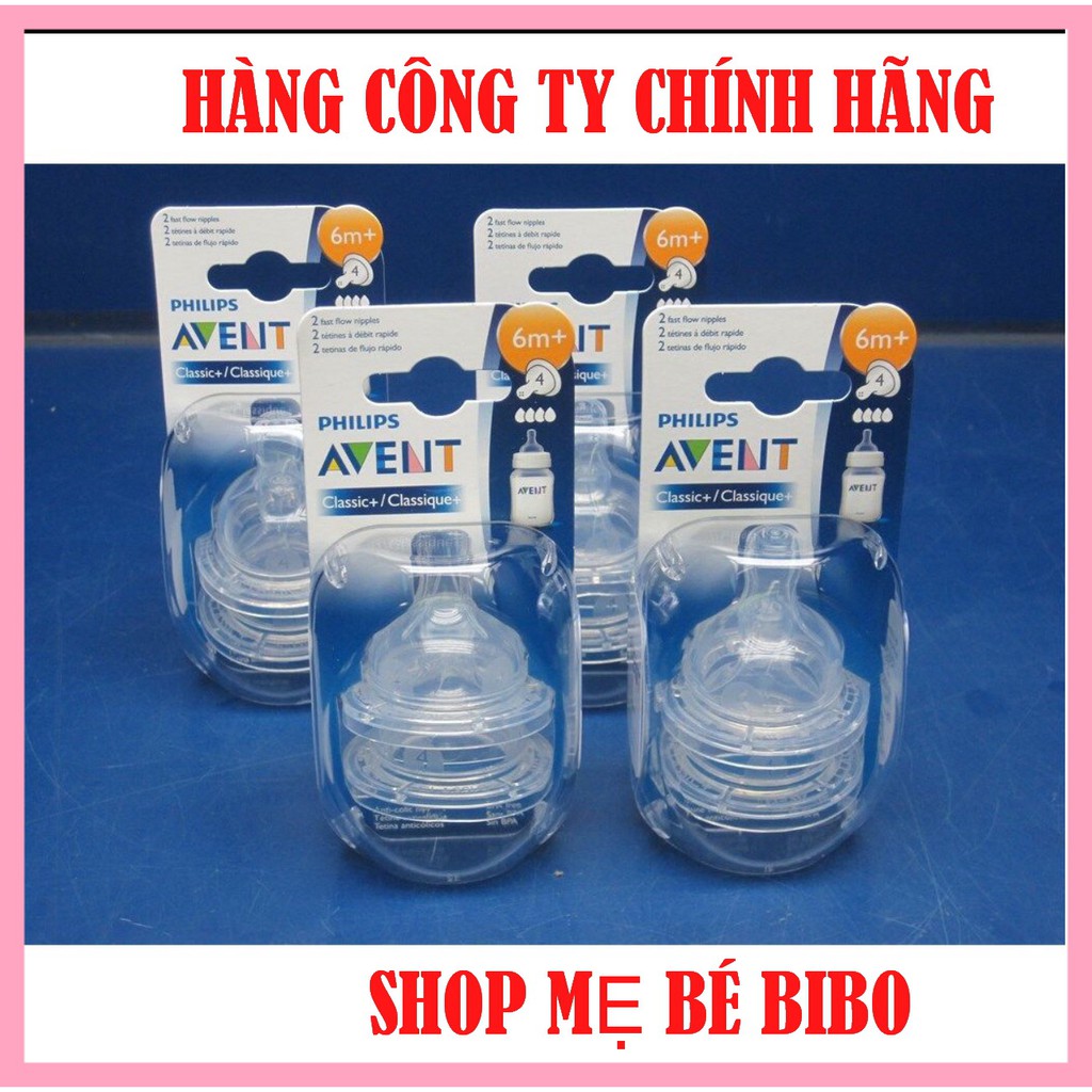 [Mã FMCG8 giảm 8% đơn 500K] LẺ/BỘ 2 NÚM TY AVENT CLASSIC CỔ RỘNG/ NÚM VÚ CHỐNG ĐẦY HƠI