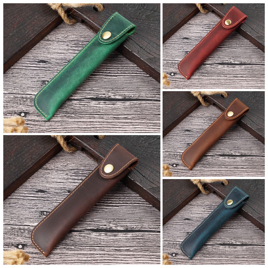 Bao da,bao dựng bút handmade da thật