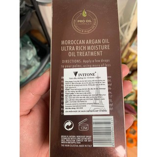 Tinh dầu dưỡng tóc Vivitone Argan 100ml