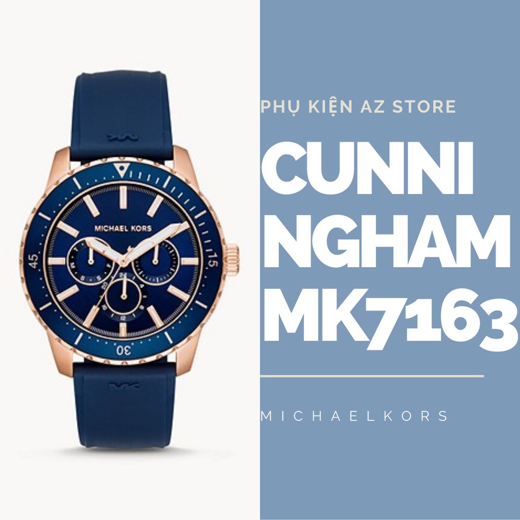 ĐỒNG HỒ NAM MICHAEL KORS CUNNINGHAM MK7160 MK7163 MK7164 MK7165 DÂY CAO SU