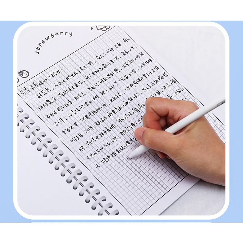 Sổ còng nhựa B5 kẻ ô vuông in hình dễ thương