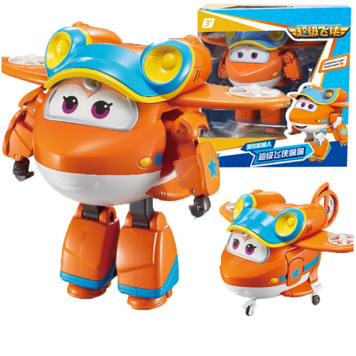 Mô hình Sunny vui vẻ máy bay robot biến hình cỡ lớn đồ chơi super wings đội bay siêu đẳng