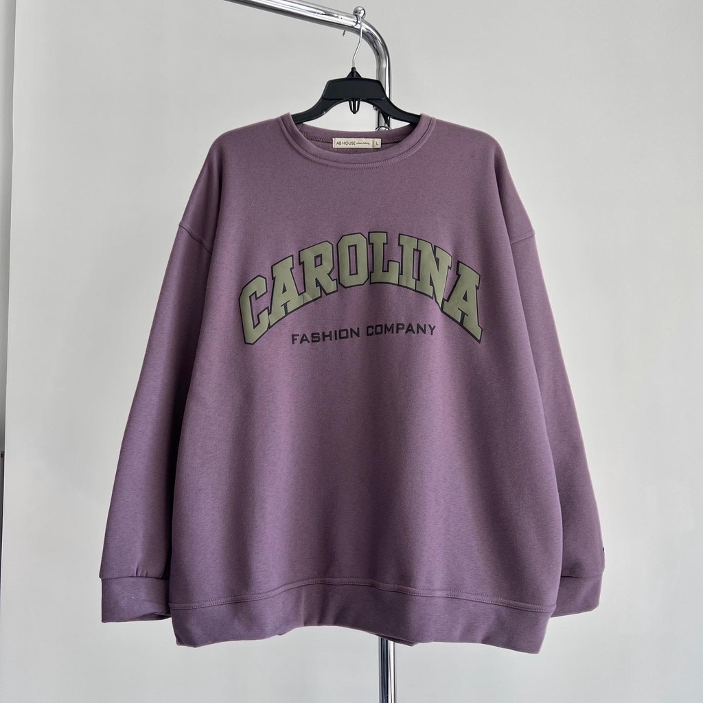 Áo Sweater nỉ bông CAROLINA unisex nam nữ