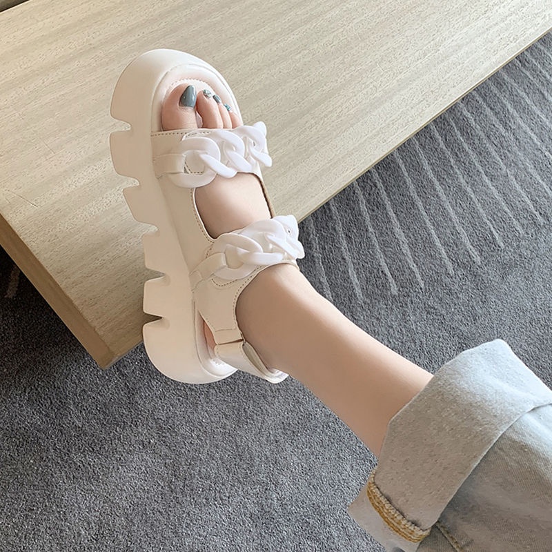 Dép Sandal Đế Dày Thời Trang Mùa Hè Hàn Quốc