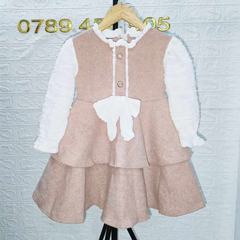 VÁY DẠ NHUNG XỊN BÉ GÁI