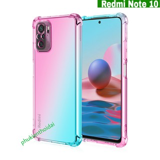 Ốp dẻo đa sắc TPU Redmi Note 10 / Note 10s lồi 4 góc chống sốc chống ố vàng cao cấp