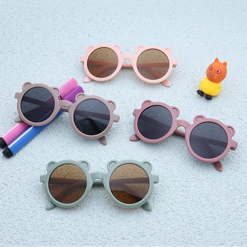 Kính mát gọng tròn phong cách Hàn Quốc dễ thương cho bé