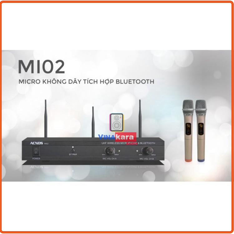 Micro không dây Acnos tích hợp Bluetooth MI02 Chính hãng
