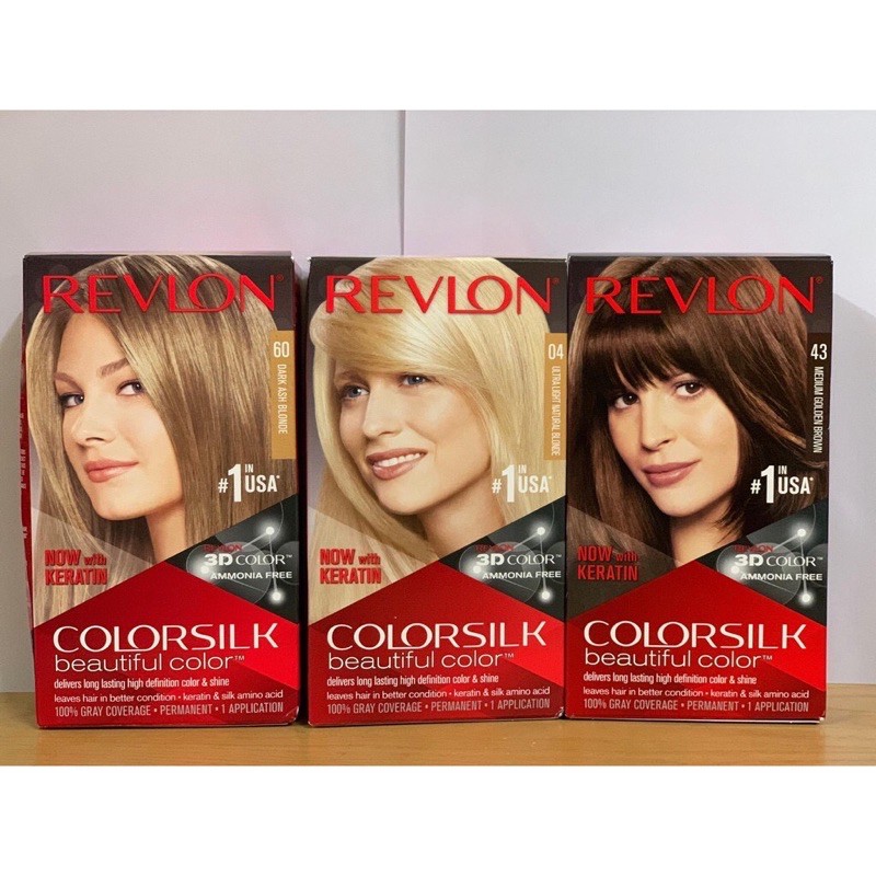 [Bản Mỹ] Thuốc Nhuộm tóc 3D Revlon Colorsilk beautiful -USA