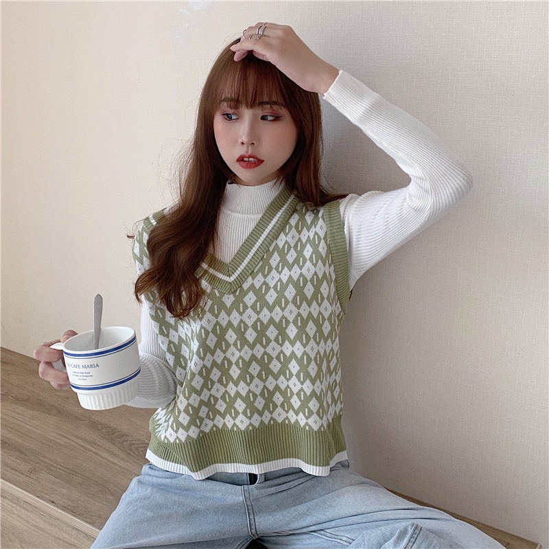 Áo Gile Len Họa Tiết Cổ V Có Ảnh Thật + Video Tự Chụp - Áo Thu Đông Chất Nỉ - Chất Xịn Unisex X.Store - Áo Dile HotHit