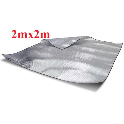 Tấm cách nhiệt dã ngoại loại to giá rẻ bao toàn thị trường, có túi đựng đầy đủ, tráng bạc 2 mặt