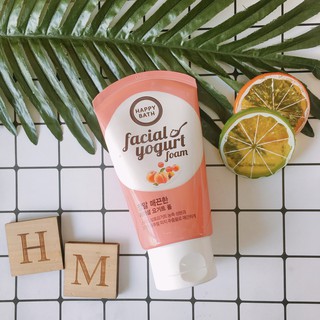 Sữa rửa mặt sữa chua hương đào Happy Bath 120g