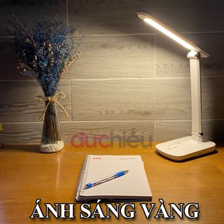 [ Hàng loại 1 - 15w ] Đèn học để bàn sạc tích điện kết hợp ánh sáng trắng và vàng chuyên đọc sách, phun xăm, nối mi