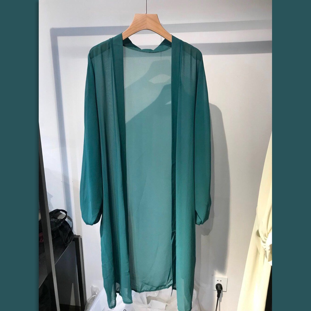 Áo choàng VOAN đi biển bikini dáng dài kimono khoác nữ LUHAZO  nhiều màu hot hit thời trang chất đẹp Quảng Châu D-20