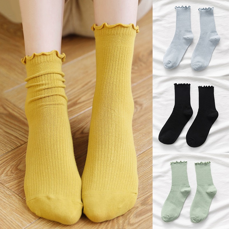 Vớ Cổ Cao Nữ Vớ Nữ Cổ Cao Thời Trang Hàn Quốc Thanh Lịch Cá Tính Dành Cho Nữ