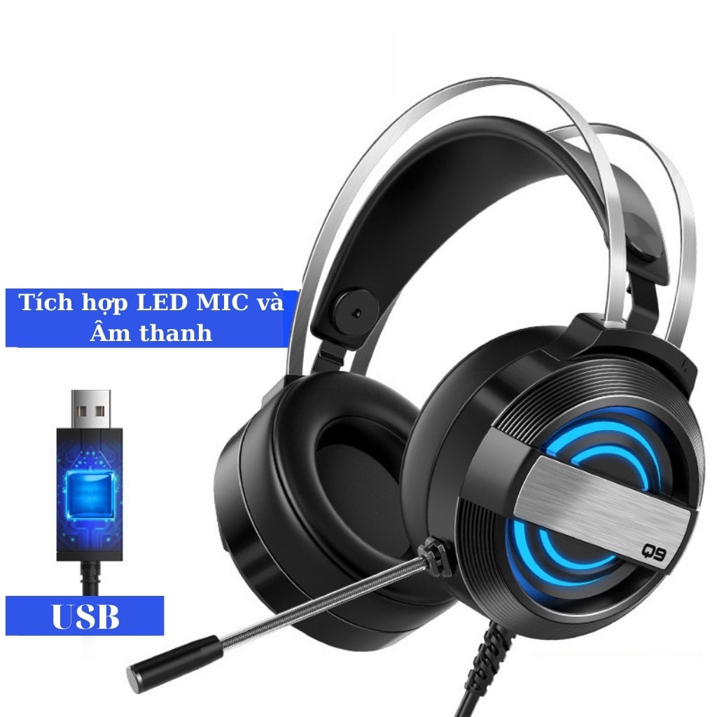 Tai Nghe Gaming G58 Có Mic Cực Nhạy LED Thay Đổi Liên Tục Âm Thanh 7.1 Bảo Hành 6 Tháng