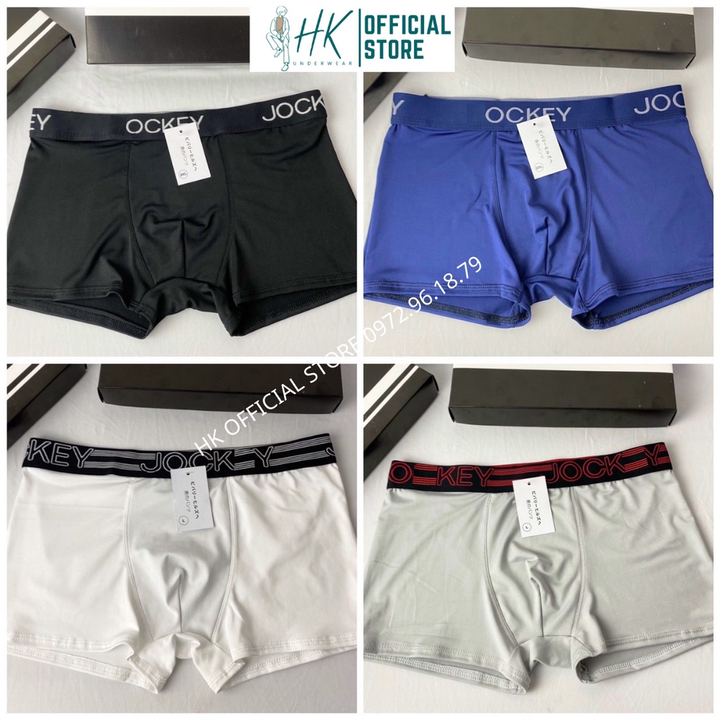 Quần Sịp Đùi Nam Combo 4 cái , Quần Lót Nam Boxer Thun Lạnh Cao Cấp