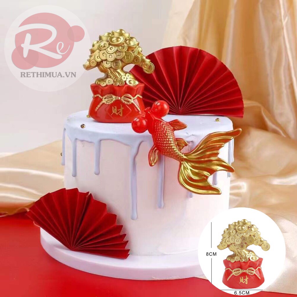 [SIÊU RẺ❤️] – Cây tiền vàng - Trang trí bánh sinh nhật bánh kem