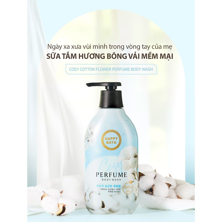 Sữa Tắm HAPPY BATH Body Wash - Cozy Cotton 900ml