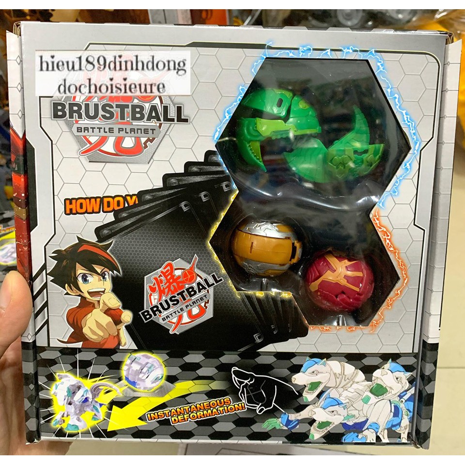 Bộ Sưu Tập Vỉ 3 BAKUGAN DÒNG SIÊU CHIẾN BINH loại rẻ chất lượng vừa phải