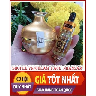 [HÀNG CHÍNH HÃNG] BỘ KEM FACE NHÂN SÂM + SERUM SKIN CARE VITAMIN C N_COLLAGEN