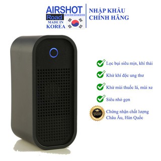 Máy lọc không khí dùng cho ô tô Airshot Road |chính hãng Hàn Quốc | Công nghệ đèn LED UV khử trùng mạnh mẽ