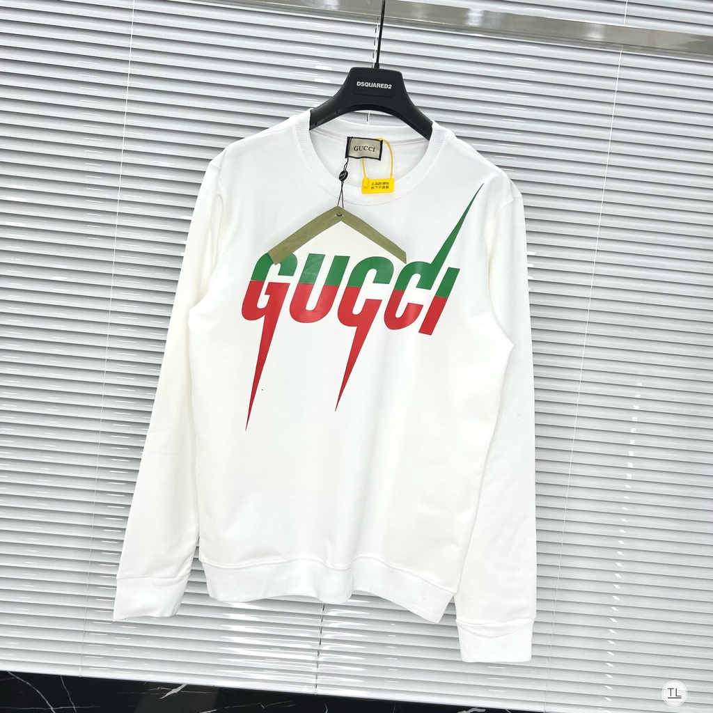 Áo Sweater GuCCi from Nam Nữ màu trắng Chất liệu Nỉ bông mền mịn ấm áp mùa đông _ N.SHOP010.