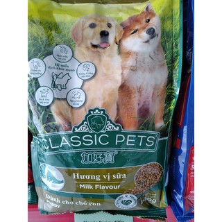 thức ăn hạt cho chó con vị sữa Classic Pets