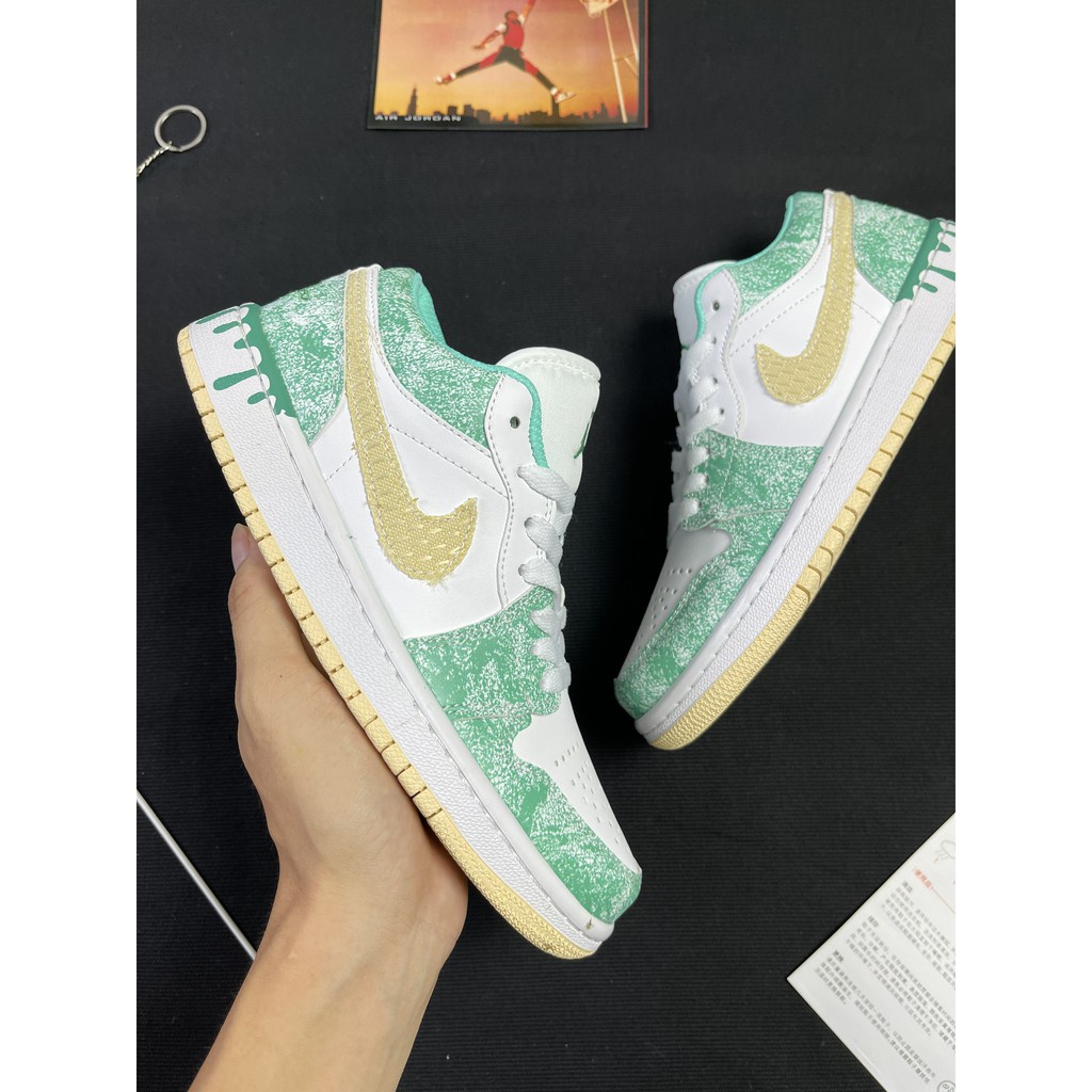 Giày Jordan 1 xanh icream thấp chất đẹp giá rẻ Fullbox | BigBuy360 - bigbuy360.vn
