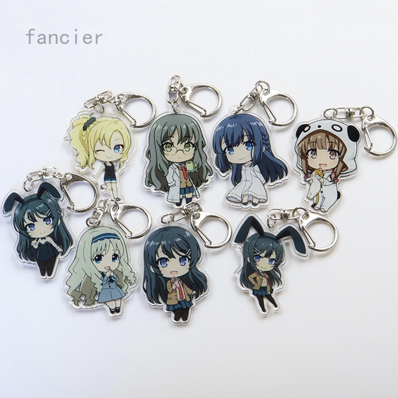 Móc khóa hoạt hình Liberty Anime Rascal Does Not Dream of Bunny Girl Senpai bằng acrylic