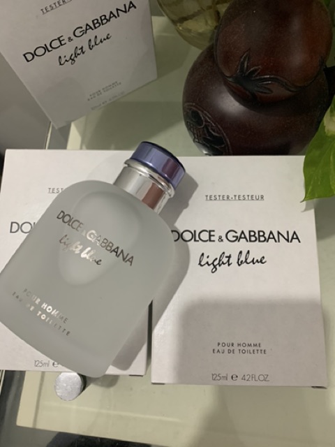 Nước hoa tester d&g light blue pour homme 125ml (hộp tester)