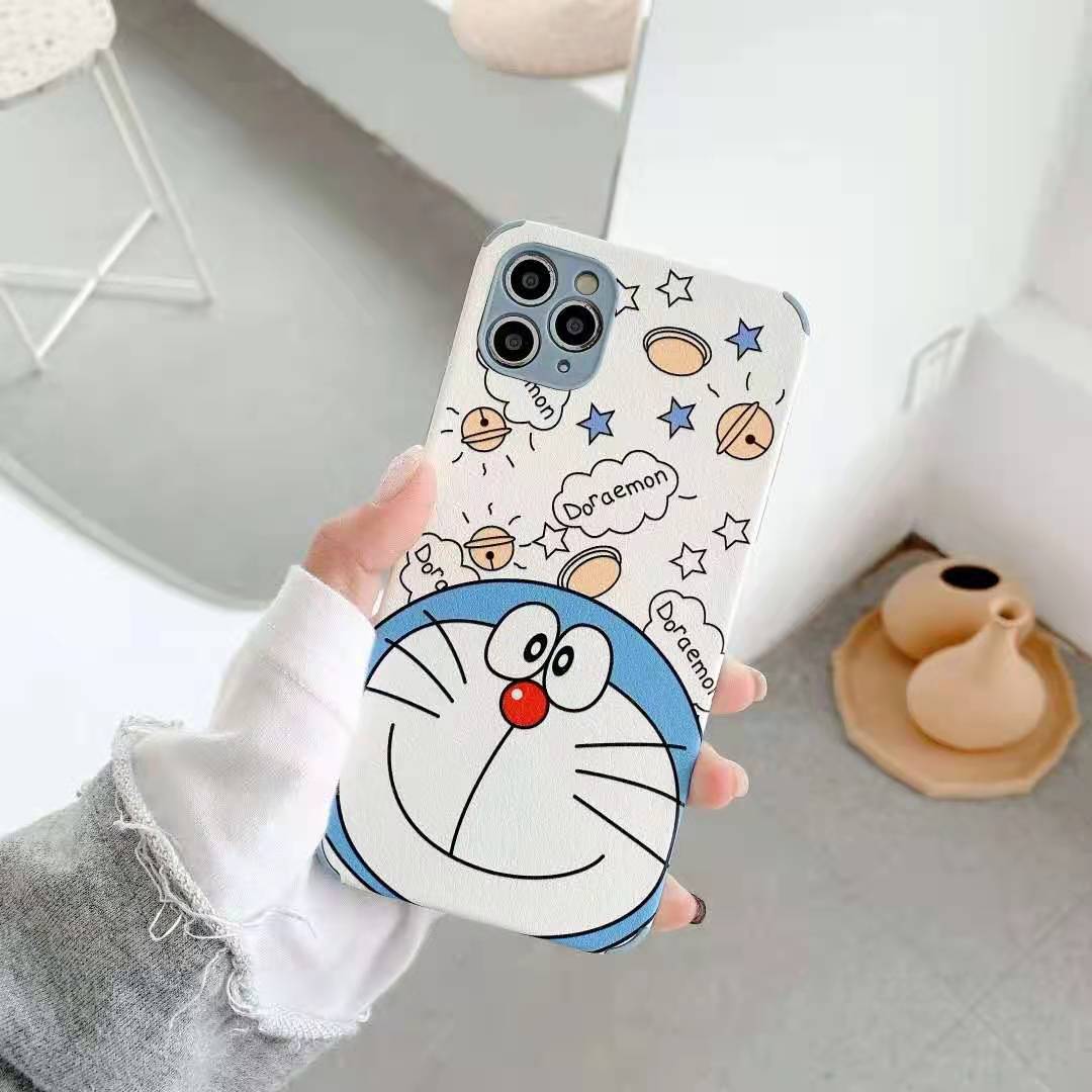 Ốp Điện Thoại Mềm Chống Sốc Hình Doraemon Cho iPhone 6 6s 7 8 Plus 11 pro MAX 12 12 pro 12Mini 12ProMax Ip xsmax Ip6 ip6s ip7 ip8 ip7+ 8+