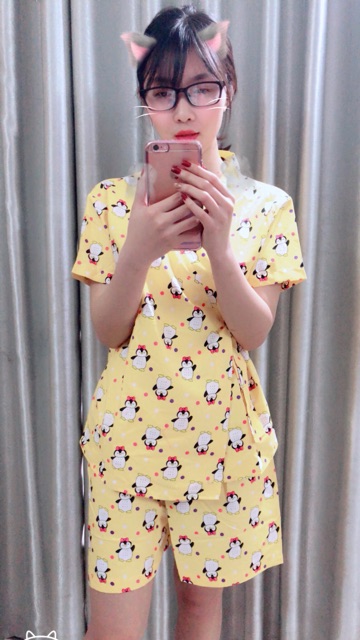 Bộ ngủ kimono tay ngắn quần ngắn siêu xinh | BigBuy360 - bigbuy360.vn