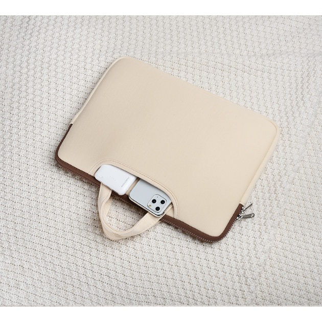Túi Đựng laptop Chống Sốc Thêu Hình Gấu Đa Năng 13.3 14.1 15.6-inch Phong Cách Hàn Quốc Dễ Thương