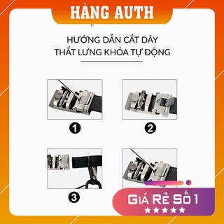 [ DA THẬT– HÀNG AUTH] Thắt lưng nam/Thắt lưng da thật Rainbow 012