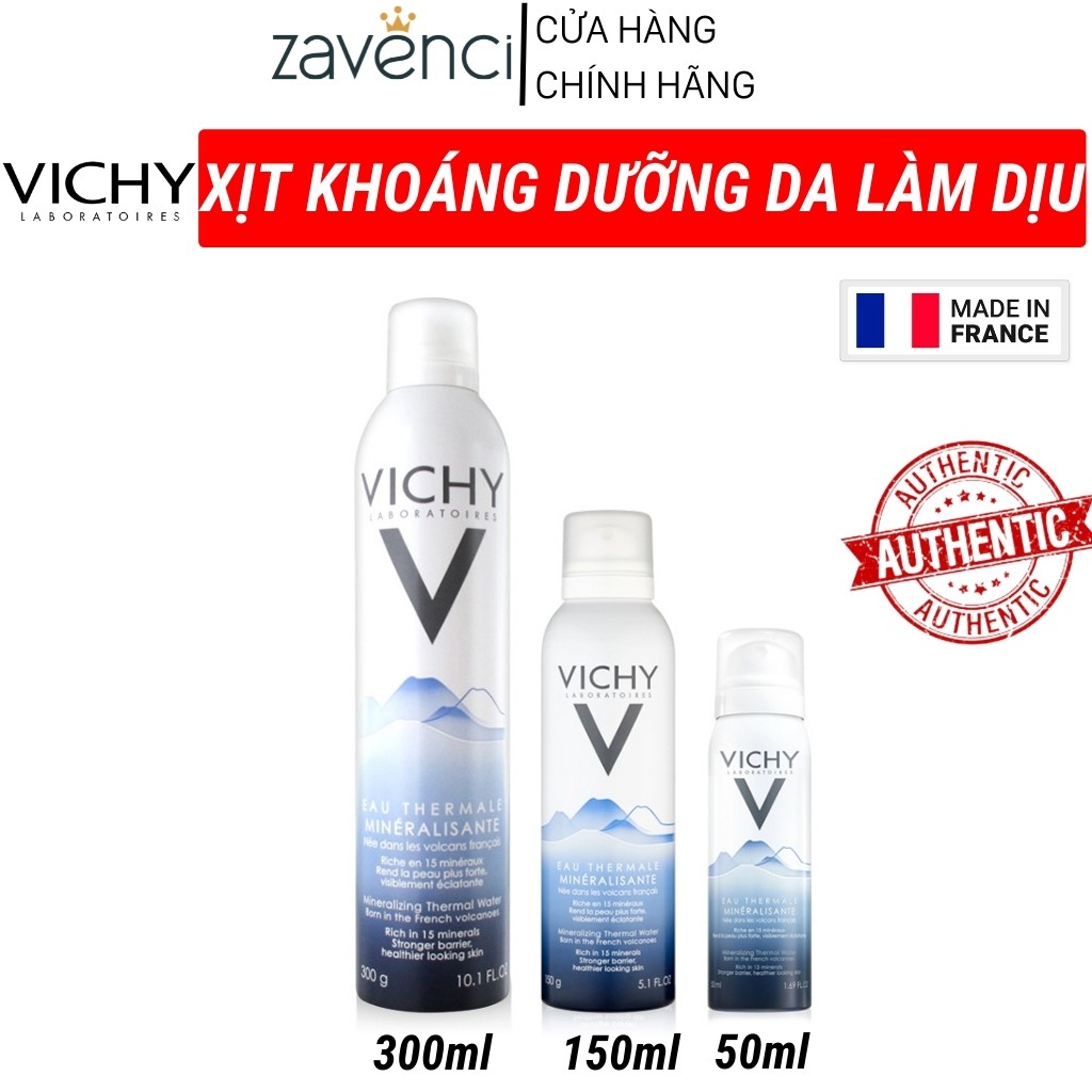 Xịt Khoáng VICHY Nước Xịt Khoáng Cấp Ẩm Và Bảo Vệ Da Mineralizing Thermal Water (300ml)