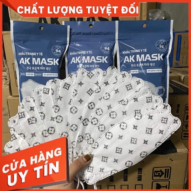 Khẩu Trang Kf94  4D kháng khuẩn Chống bụi mịn Hàng Công Ty AK Mark (sét 50 chiếc)