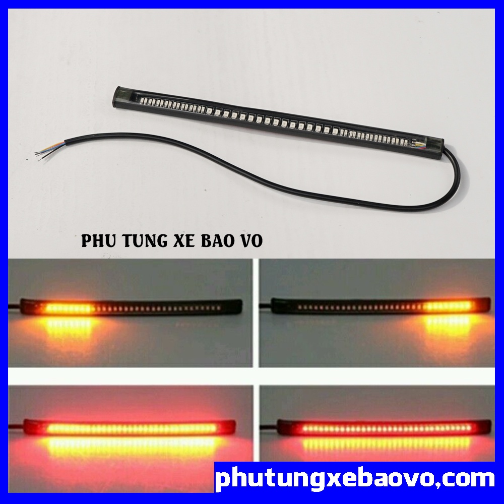 Đèn hậu dẻo LED tích hợp xi nhan, thích hợp classic, cafe racer, tracker, scrambler,....