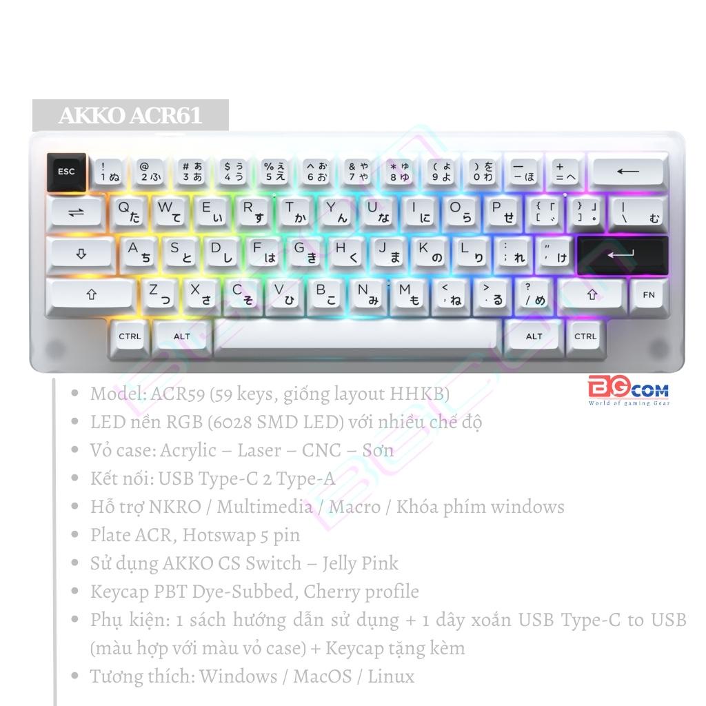 Bàn phím AKKO ACR | KIT AKKO ACR98 | ACR87 | ACR75 | ACR67 | ACR64 | ACR61 |ACR59