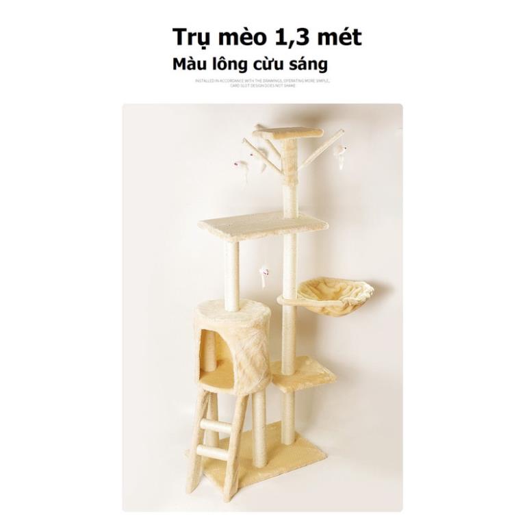 Nhà cây cho mèo Cat Tree - trụ mèo Cao 1m30